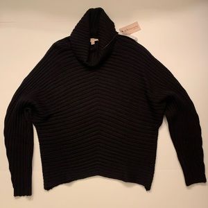 Philosophy Black dolman sleeve cowl-neck sweater!
